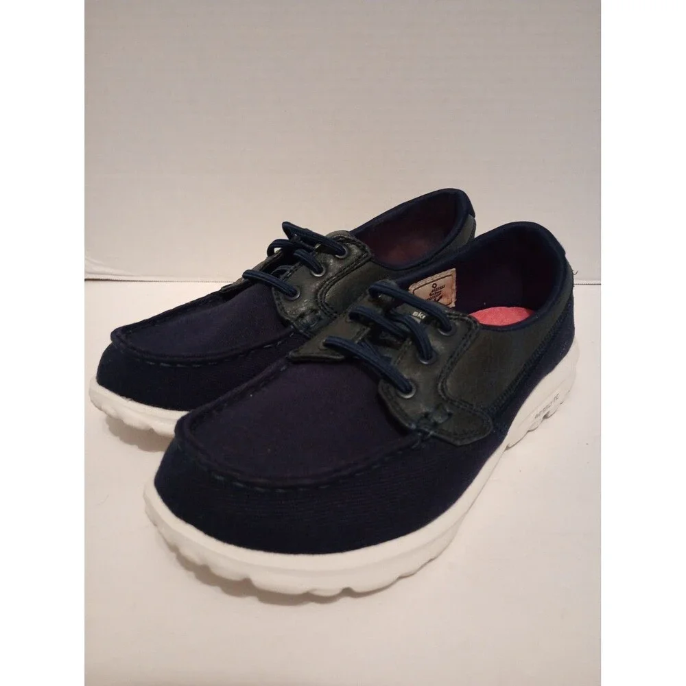 Skechers Womens On The Go 14269 Navy Blue Casual Shoes Sneakers Size 5